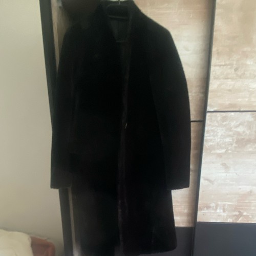 Manteau velours noir - en,