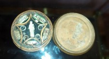 Boite reliquaire en buis miniature 5 reliques XIX ème