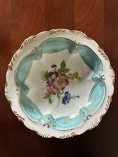 Bol en porcelaine décoratif rond multicolore vintage original par Elios