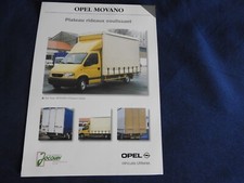 catalogue feuillet opel movano plateau rideaux coulissant jocquin