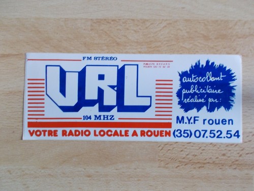 Autocollant radio vrl - autocollant,