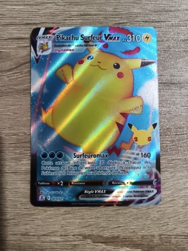 Carte pokémon pikachu surfeur - pokémon,