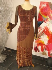 ROBE LONGUE EMBROIDERED MAXI DRESS SAVE THE QUEEN L 38 UK L 10 COLLECTOR VINTAGE