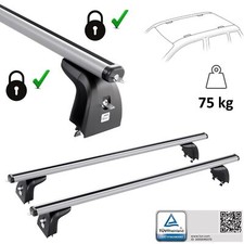 Barres de toit en Aluminium pour Opel Meriva B 2010-2017 (points de fixation)
