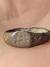 Ancienne Bague Des Templiers En Bronze