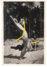 VINTAGE OUTSIDE GERMAN  PHOTO DANSE FOTO NACKTE FRAU