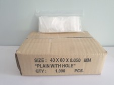 100 Sachet / Pochette ZIP en Plastique Transparent 40mm x 60mm