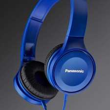 Casque Stéréo Panasonic RP-HF100ME (Bleu) (Aimant Neodyme) (Pliable)
