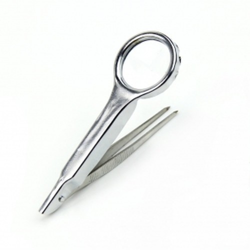Pince avec loupe grossissante - loupe,