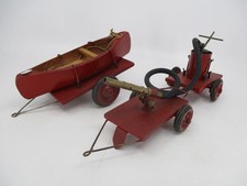 AX539 NON IDENTIFIES JOUETS ANCIENS BOIS POMPIERS JRD CIJ BING ??