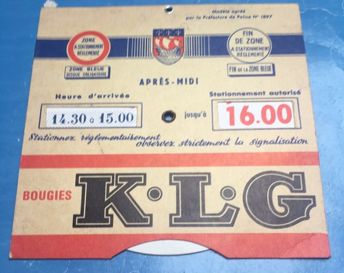 Disque stationnement bougies - disque,