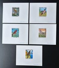 Mali 1978 Mi. 633 - 637 épreuve de luxe Oiseaux Amarante Tourterelle Alcedo