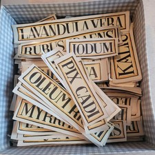 Lot Chromo Transfert Pour Porcelaine (Usine),inscription POTS À  PHARMACIE(+350)