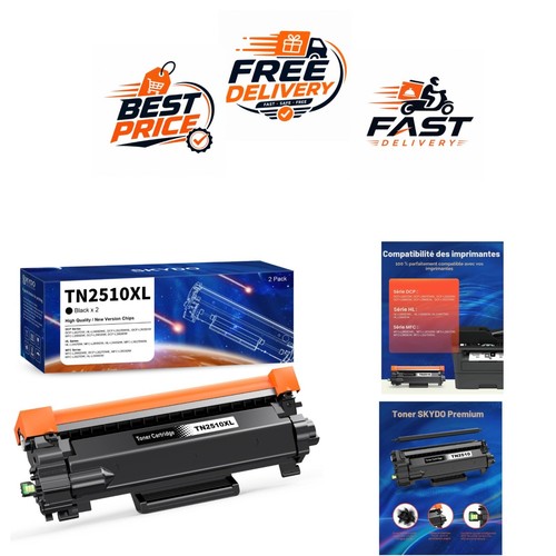 Toner tn2510xl noir compatible - tn2510xl,