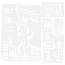  9 Sheets Pochoir Pour