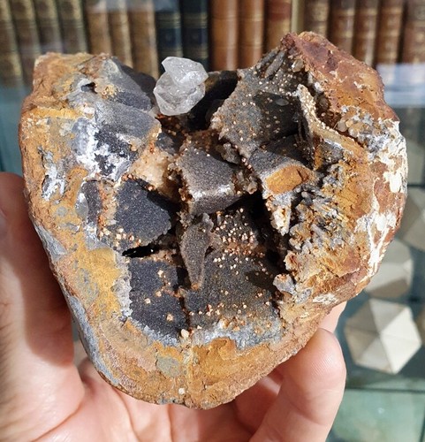 Quartz diamant dans septaria