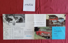 N°19836  /  TRIUMPH TR4 / petit dépliant english text 09.1963