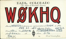 Vintage W0KHQ Eads Colorado