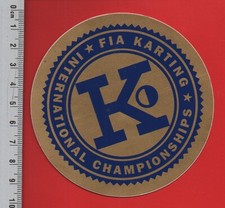 FIA KARTING - KART RALLYE RACING - AUTOCOLLANT VINTAGE               