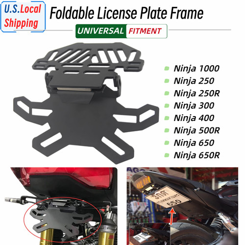 Foldable rear license plate - foldable,