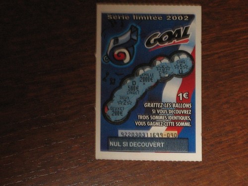 Ticket fdj goal serie limitee - ticket,