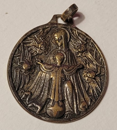 Ancienne medaille vierge - vierge, a