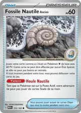 Carte Pokémon Fossile Nautile Ancien 153/165 MEW 151 EV3.5 FR NEUF