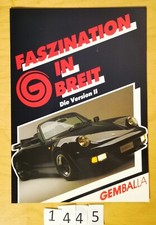 GEMBALLA PORSCHE 911 VERSION II Tuning Prospectus 4 pages D