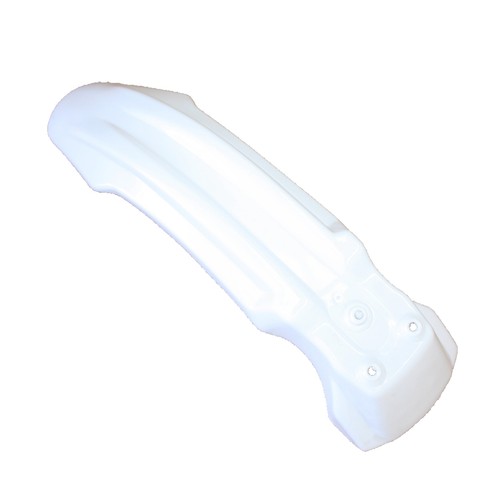 White plastic front - front, mud