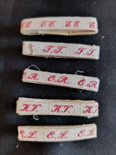 Lot ancien ruban initiale - ,