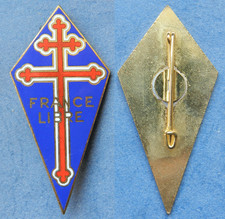 FNFL FORCES NAVALES FRANÇAISES LIBRE, FRANCE LIBRE, PERCHOIR 65x31mm