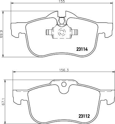 Mintex mdb2011 front - mdb2011, brake