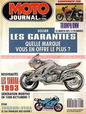 MOTO JOURNAL 1046 Essai Road Test TRIUMPH 750 Trident BMW K75 GILERA 125 de 1956