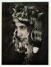 photo Jean Besancenot Jolie femme parure bijoux Maroc 1940 Afrique