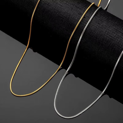 Collier chaîne serpent - collier, acier