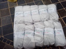PHILDAR 10 pelotes 51 % laine marque phildar PHIL SPORT  gris pale  neuves*