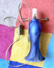 Pied de lampe champignon Dino Glass Vianne 82 verrerie 2 douilles