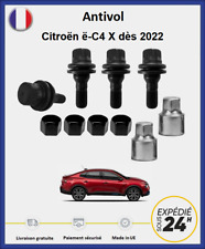 Ecrous antivol de roues noir Citroën ë-C4 X dès 2022