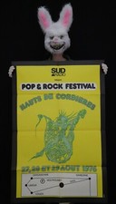 POP & ROCK FESTIVAL 1976 - HAUTS DE CORBIERES - Rare affiche originale concert