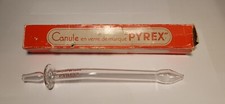 CANULE EN VERRE DE MARQUE PYREX ANCIEN POUR LAVEMENT MEDICAL 5 TROUS C