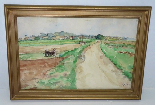 Ancienne aquarelle signee - -ancienne,