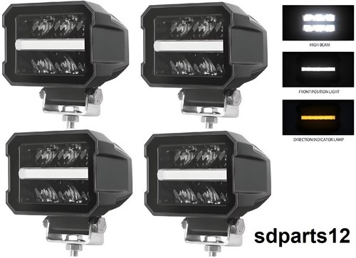 Phares travail led - phares, 12-24v