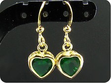 Boucles d'oreille Emeraude de