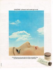 PUBLICITE ADVERTISING 104  1980  GALENIC  cosmétiques