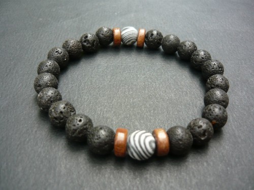 Bracelet perles pierre de - bracelet,