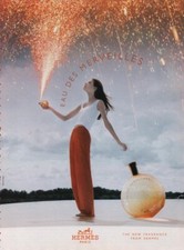 Publicité papier Parfum. Perfume Ad. Eau des Merveilles de Hermès 2004 anglais