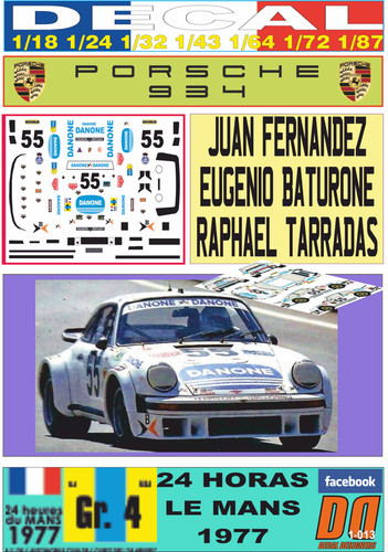 Decal porsche 934 juan - 934,