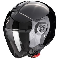 Casque jet noir solide Scorpion Exo-City II casque moto