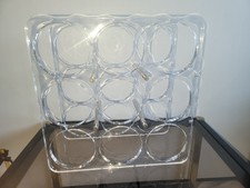 Porte-Bouteilles design Postmoderne en Acrylique plexiglas vintage année 90'...