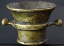 Ancien petit mortier bronze